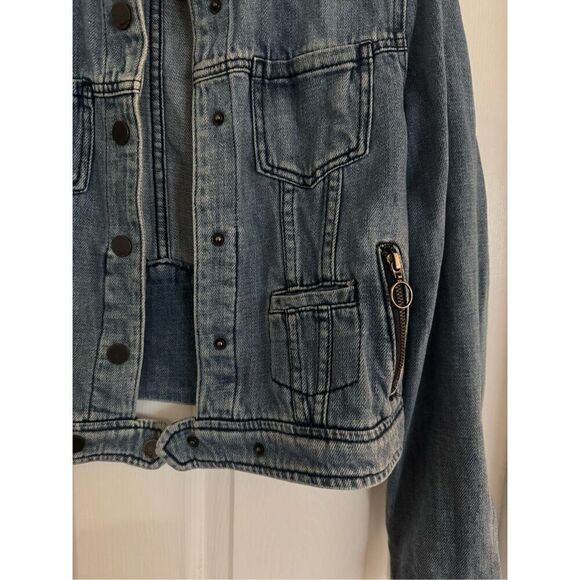 Habitual cropped jean jacket - Picture 3 of 8